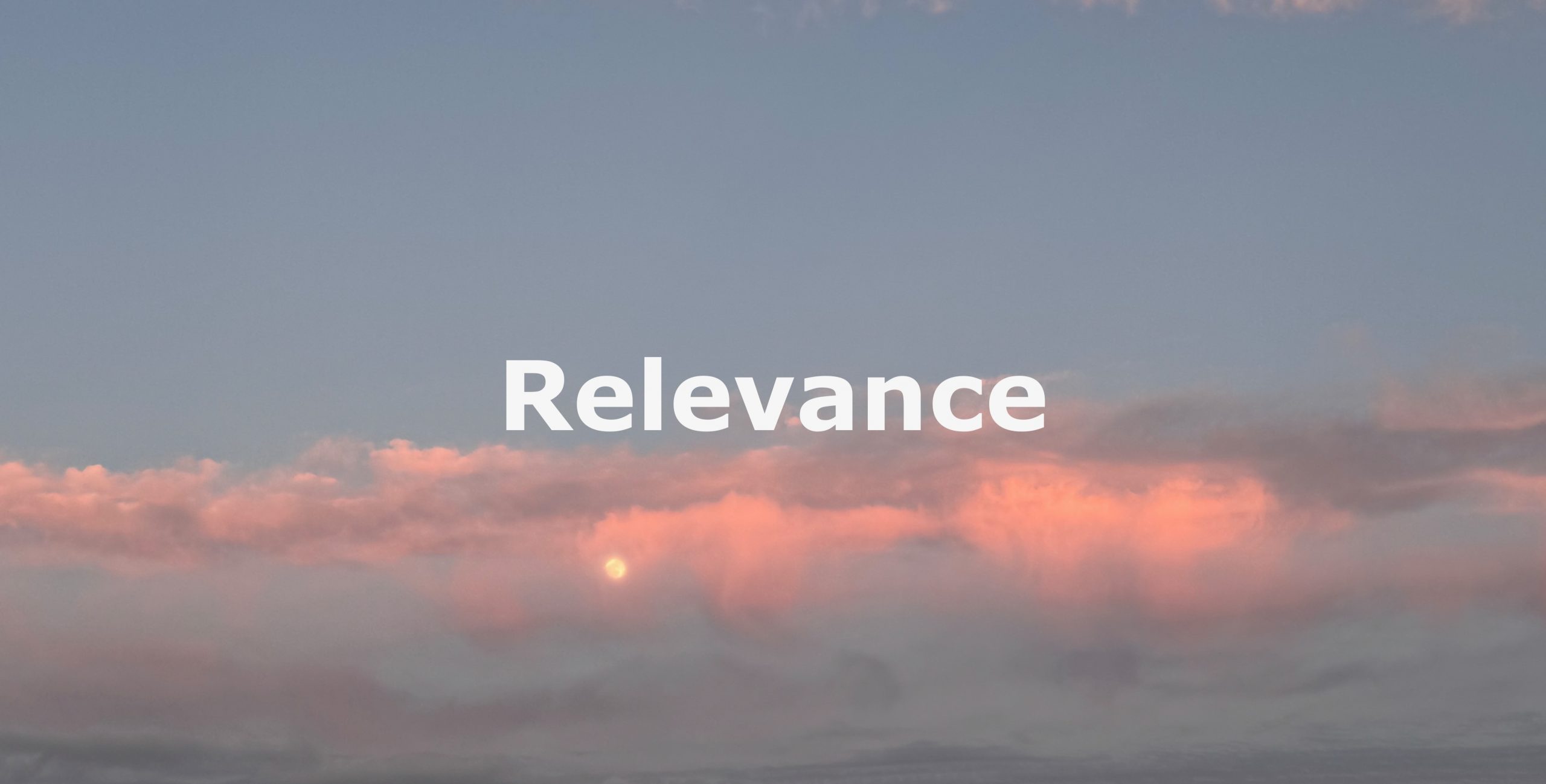SL014 Recognizing Relevance