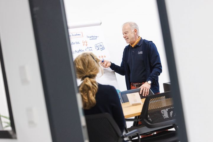 Burkhard Bensmann explaining seven fields of self leadership